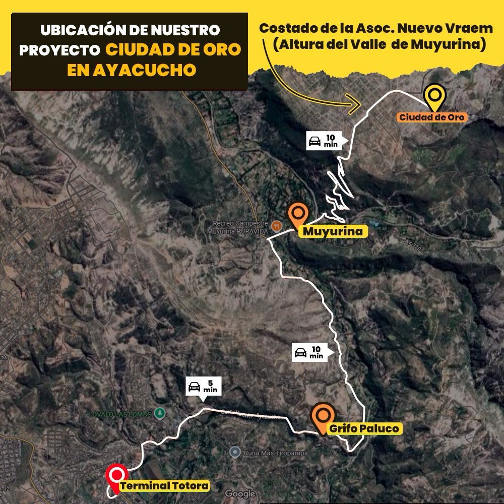 Mapa de Ubicación Ciudad de Oro